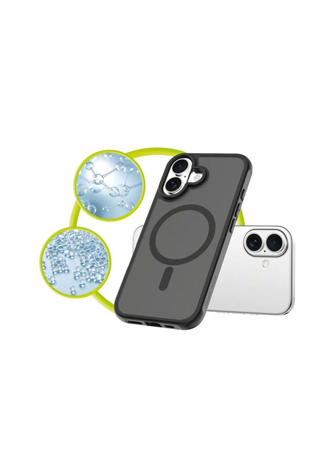 iPhone 16 Case Matte Black, MagSafe Compatible - 4