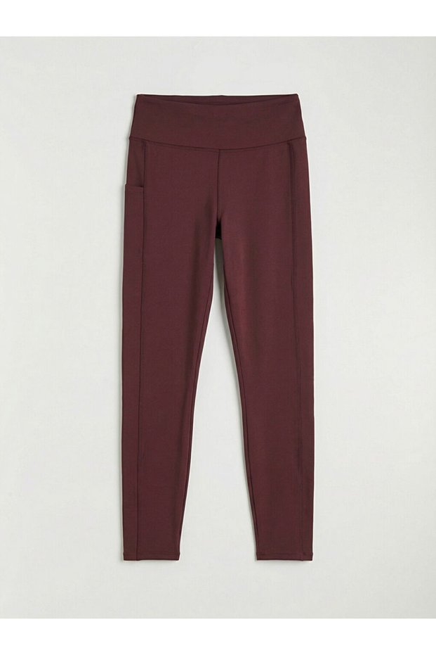 Plum Women's Sports Leggings with Elastic Waist
