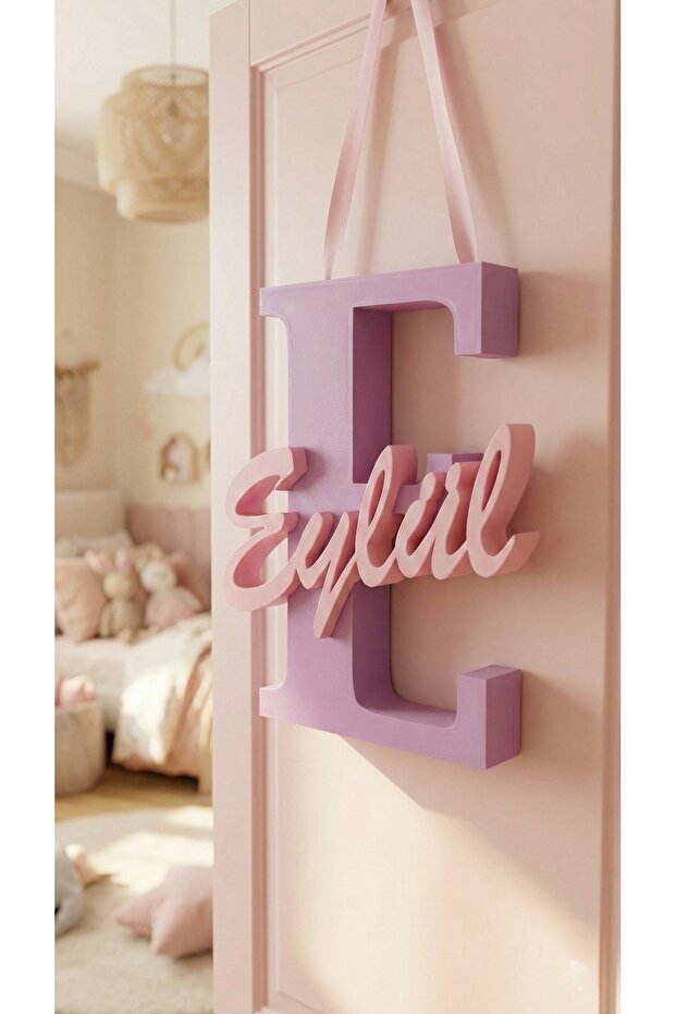 Modern İsme Özel Duvar ve Kapı Süsü - 3