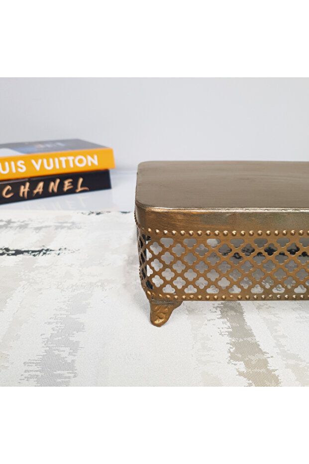 طقم أطباق نحاسية مستطيلة - 2