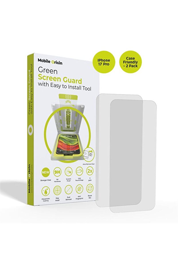 iPhone 17 Pro Screen Guard - 2-Pack Case Friendly - 1