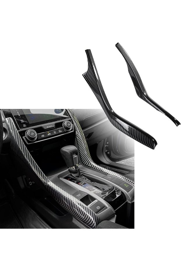Honda Civic Fc5 / Fk7 2016–2021 Center Console Side Trim Carbon Fiber – Right & Left 2 Pieces