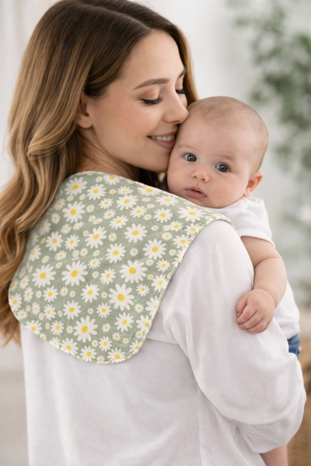 Handmade Organic Cotton Baby Shoulder Diaper – Absorbent, Long and Ergonomic Design