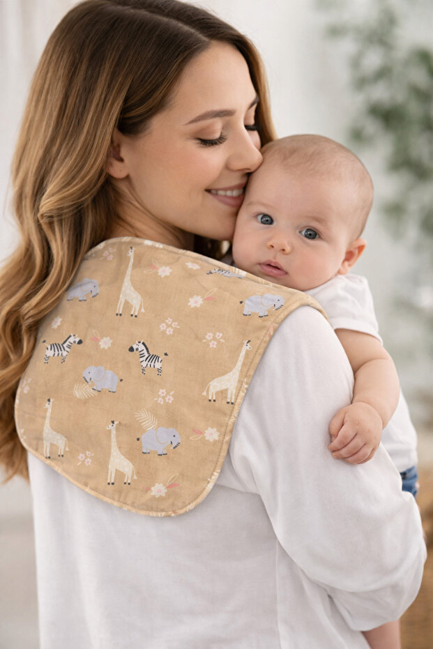 Handmade Organic Cotton Baby Shoulder Diaper – Absorbent, Long and Ergonomic Design