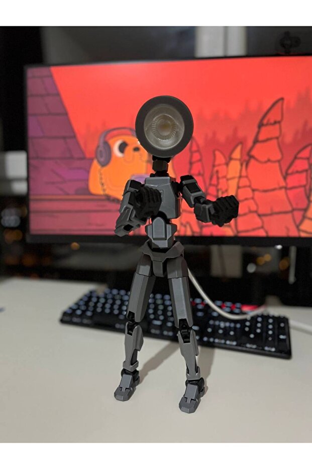 Robot Figürlü Hareketli Masa Lambası - 1