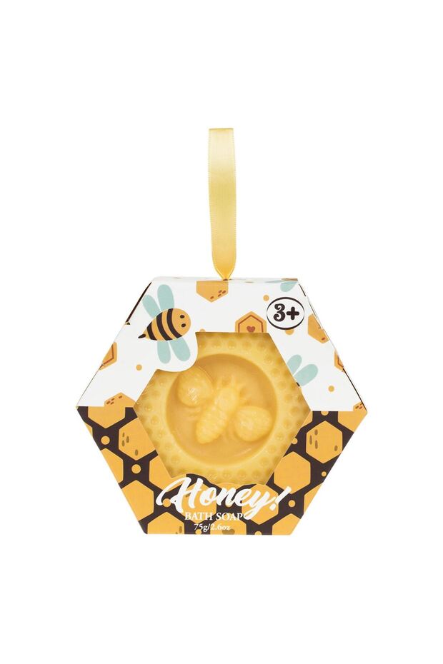 Hexagonal Solid Soap with Honey Scent 75g - 1