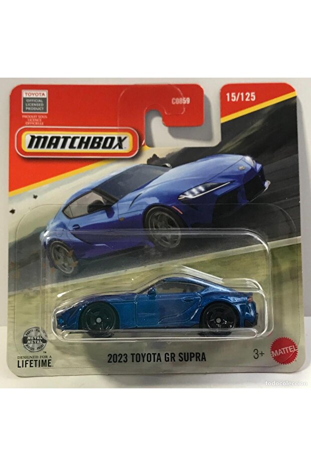 Matchbox 2023 Toyota Gr Supra Blue 1:64 Diecast Model Car