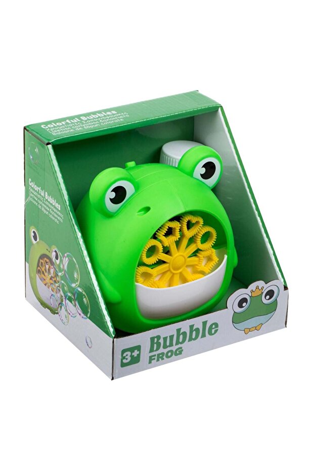 Green Frog Soap Bubble Maker & 50ml Refill - 2