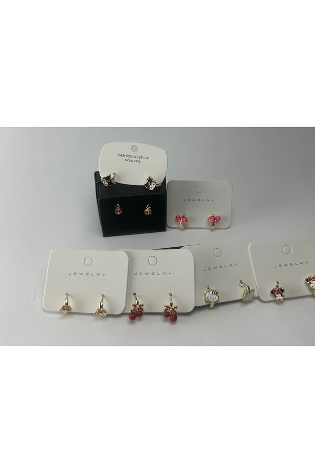 Hello kitty model çocuk küpe - 2