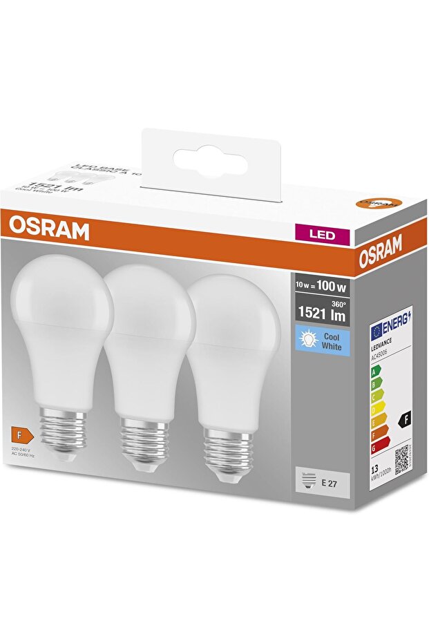 LED Lamp/E27 Base/Cool White 4000 K/Replaces 100 W Incandescent Bulbs/14.00 W/Frosted/LED Base