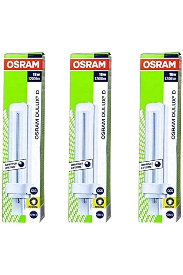 Long Lasting Durable Fluorescent Lamp Energy Saver 2 Pin CFL Bulb -18 W (Pack Of 3) Warm White