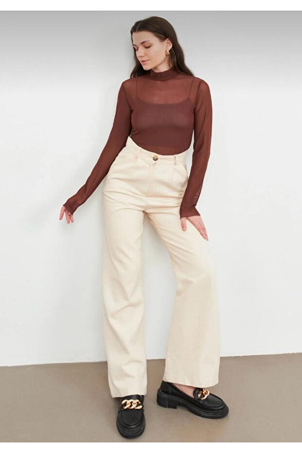 بلوزة شفافة من التول - 4