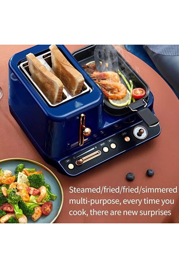 Small Bread Maker Machine, Multifunction Toaster with Automatic Heating - 3