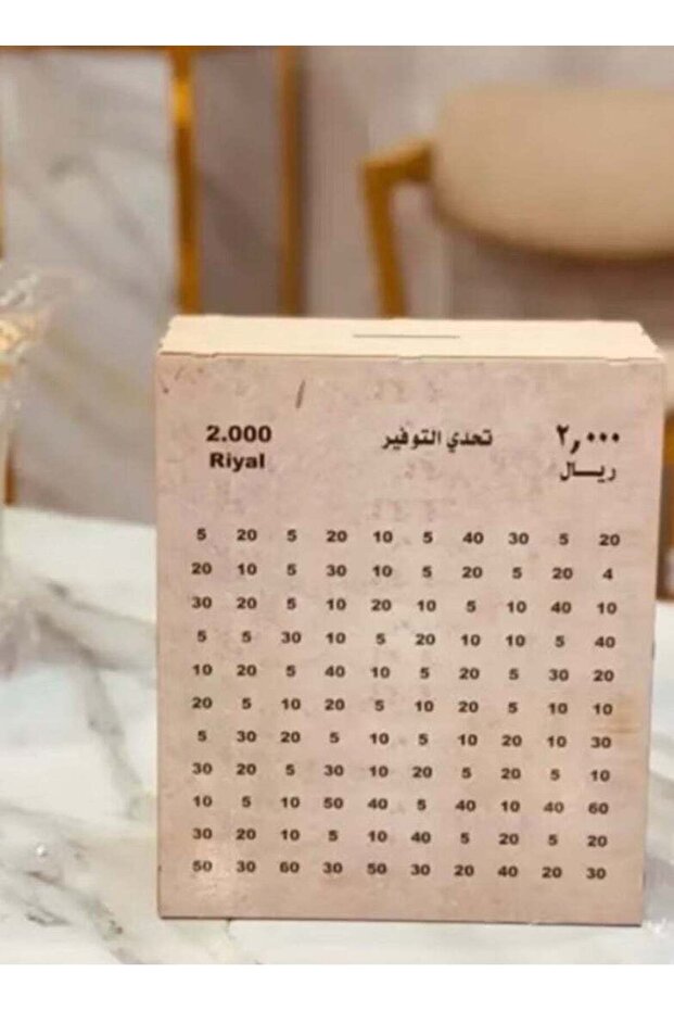 Savings Challenge Piggy Bank 2000