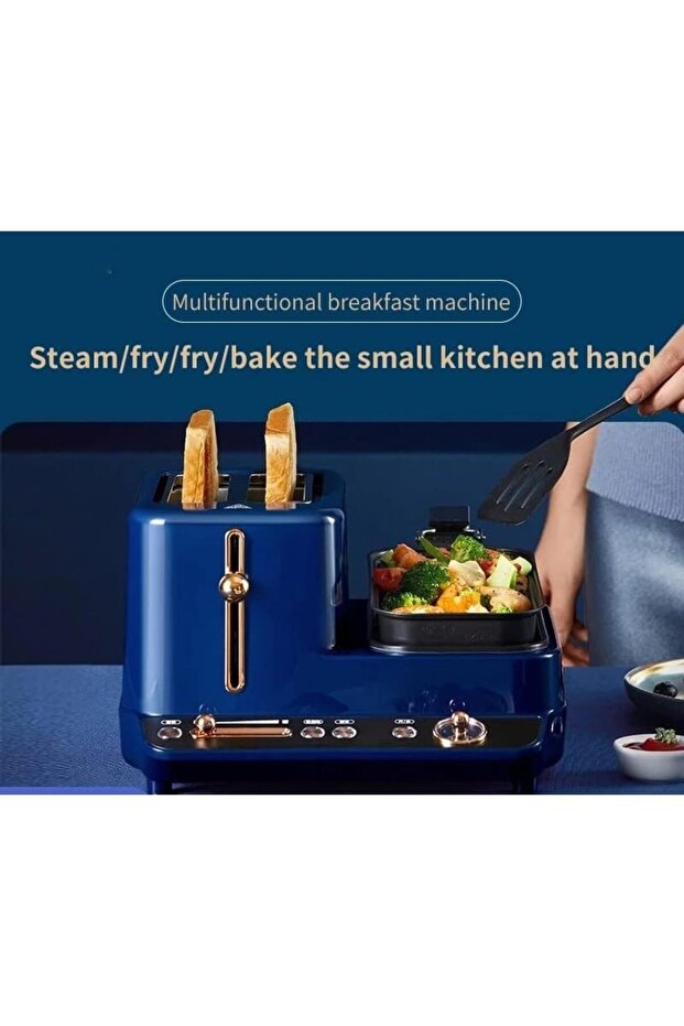 Small Bread Maker Machine, Multifunction Toaster with Automatic Heating - 4