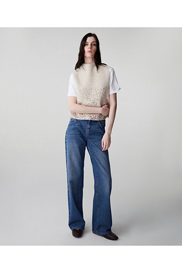 Payet işlemeli triko - 5