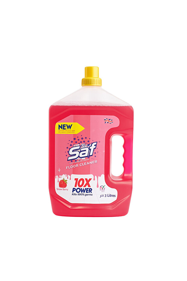Floor Cleaner Strawberry – 3L | Powerful Disinfectant with Long-Lasting Fragrance