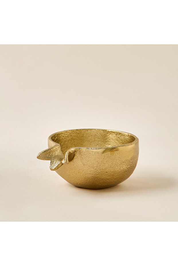 Decorative Metal Serving Bowl - 13 cms