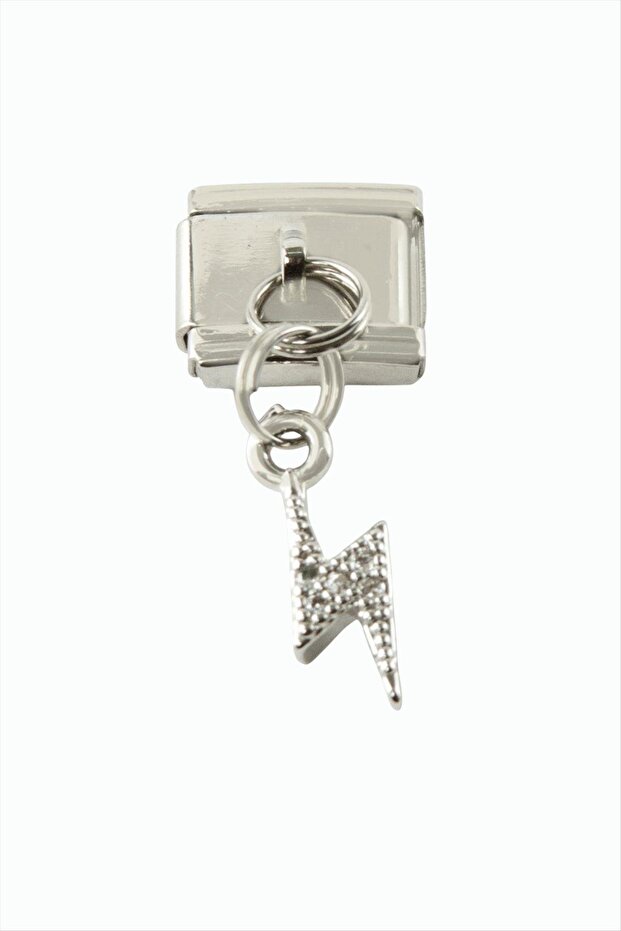 Lightning Zircon Stone Sallati Steel Charm