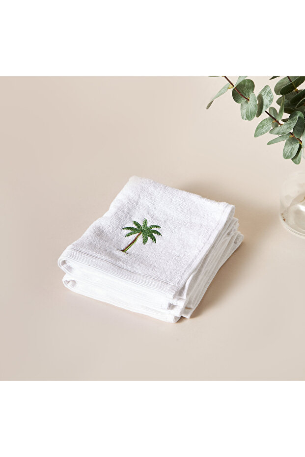 Palm Terry 2-Piece Guest Towel Set - 50x30 cms