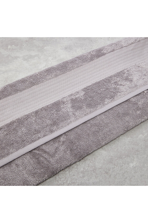 منشفة حمام منقوشة - 30 × 150 سم - 2