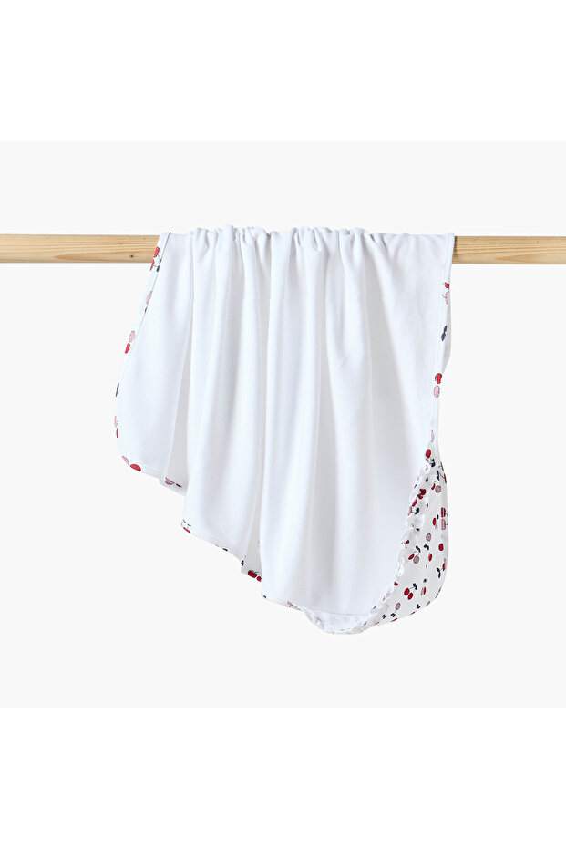 بطانية استقبال بنقشة الكرز - 1