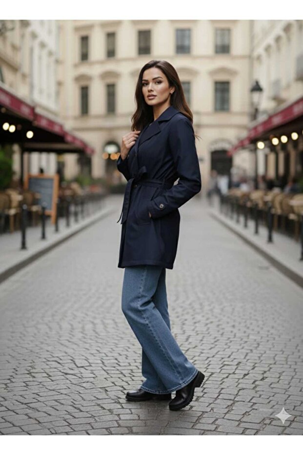 Kısa Trençkot Blazer Model - 5