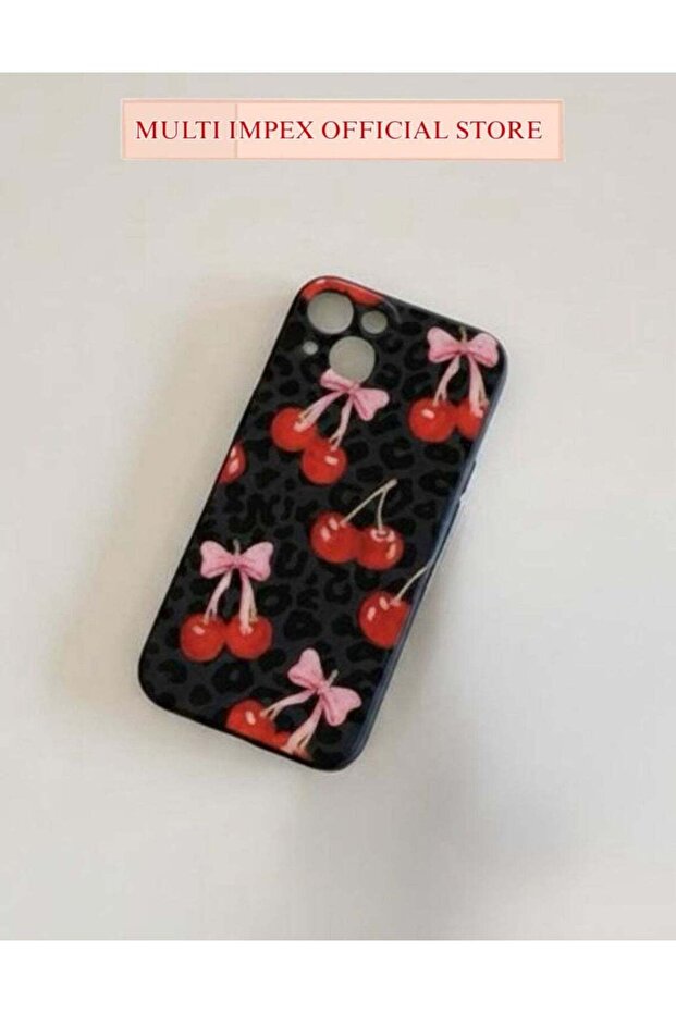 The 'Elite Minimalist' iPhone 15 Pro Cute Cherry Black Slim Case