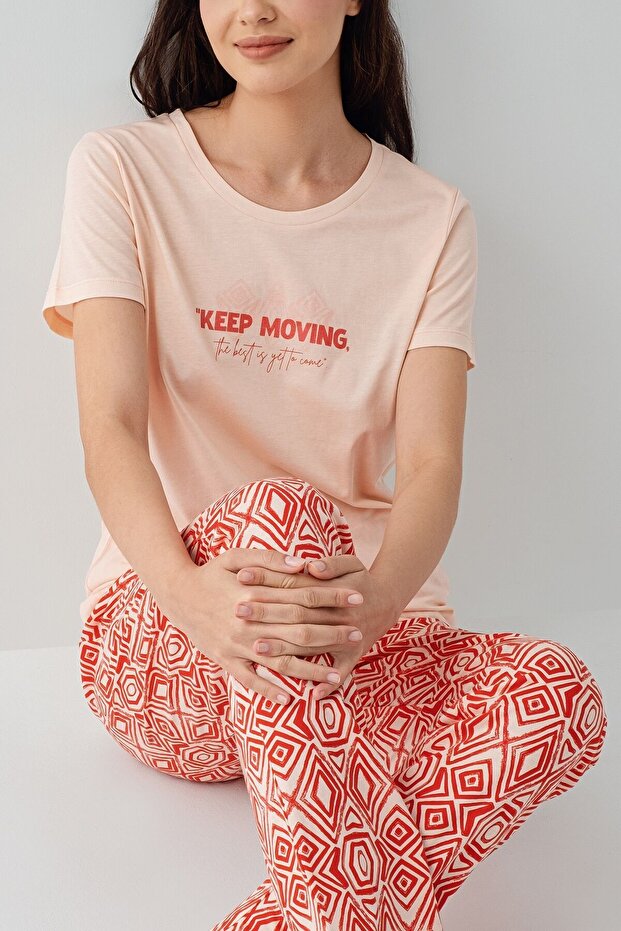 Ženski roze pidžama set - 3