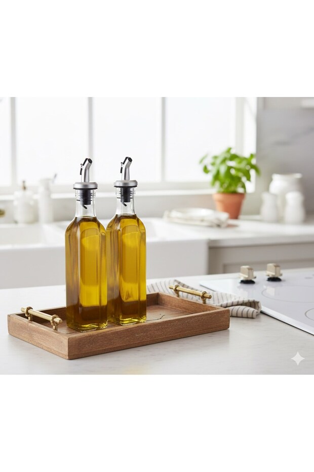 Glass Oil and Vinegar Set, 2 Pieces, 2* 200 ml