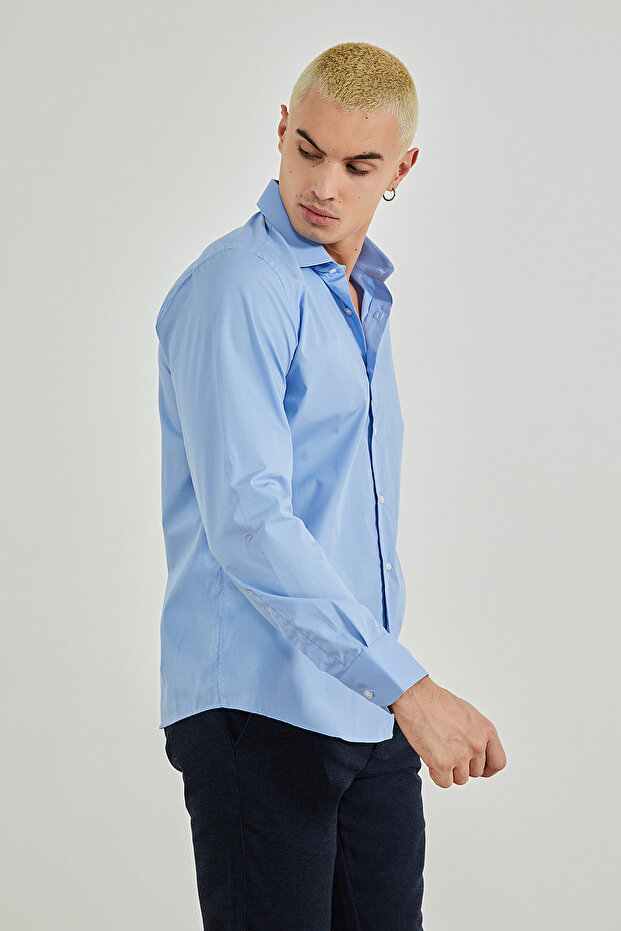 Slim Fit Basic πουκάμισο - 6