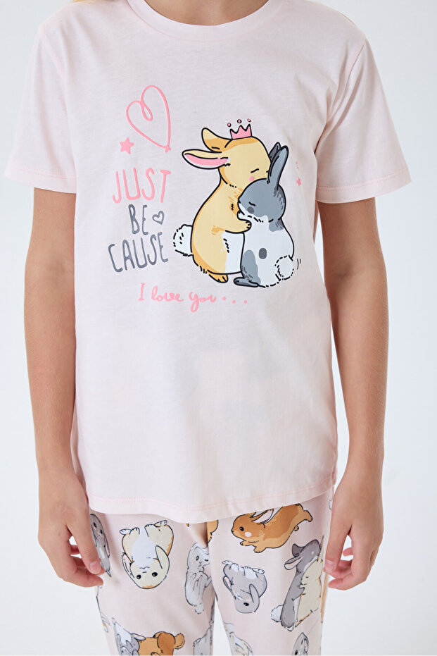 Σετ Πιτζάμες Ροζ Κορίτσιας - 3