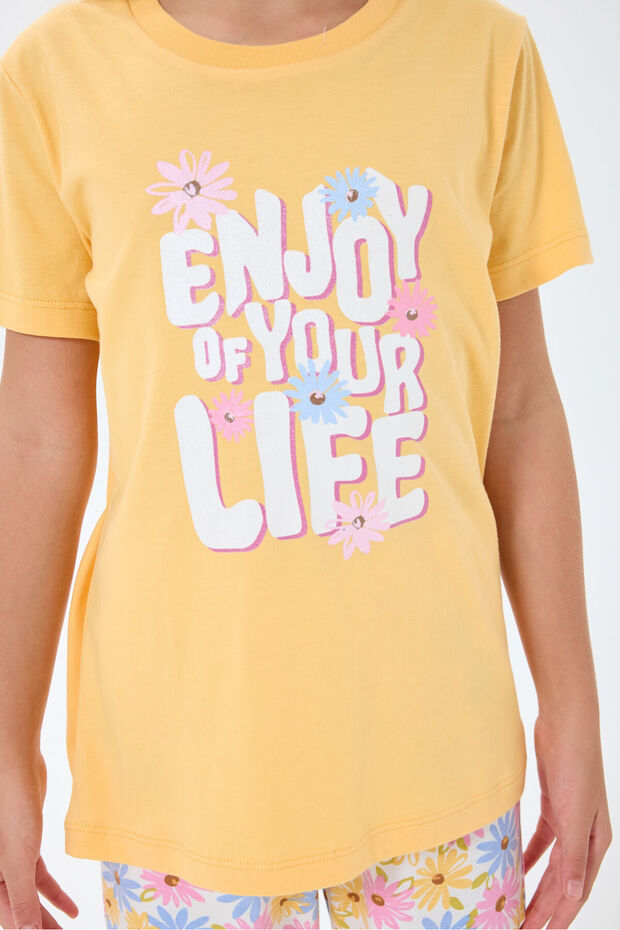 Žuta pidžama za devojčice - 5