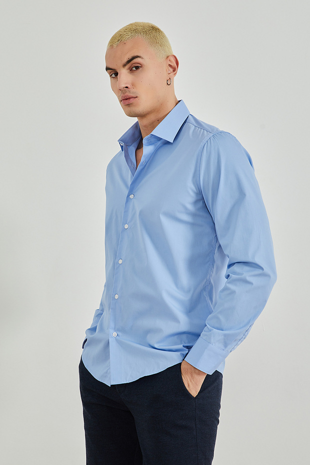 Slim Fit Basic πουκάμισο - 1