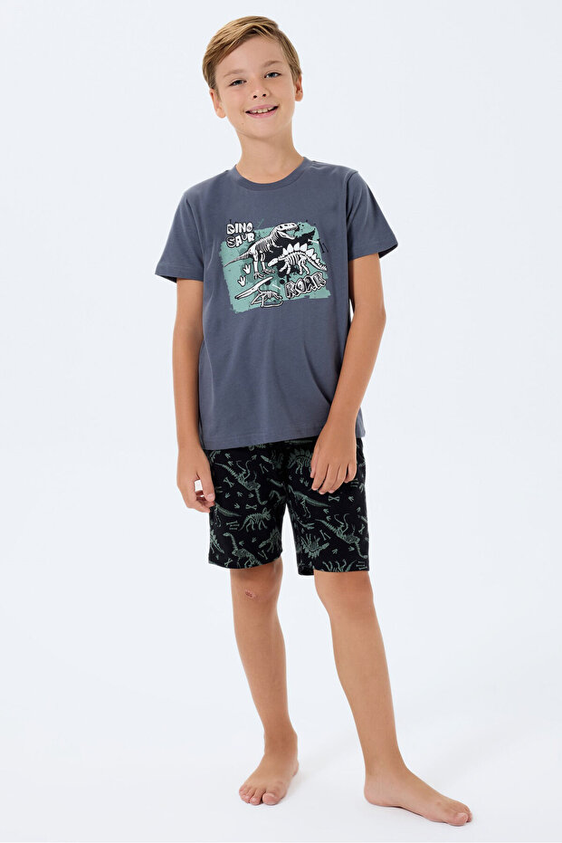 Dečački antracit bermuda set - 1