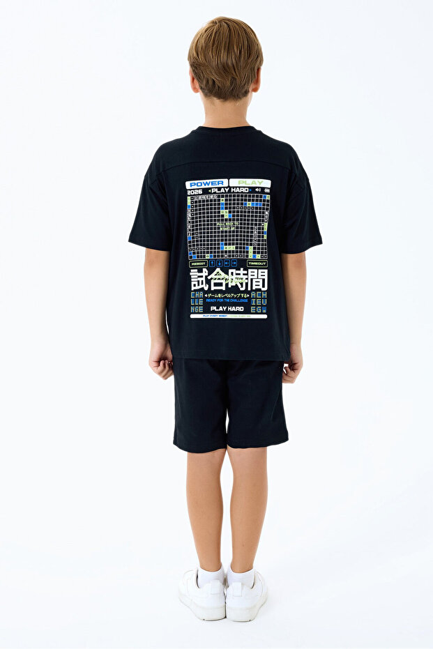 Boys' Bermuda Set - Black - 4