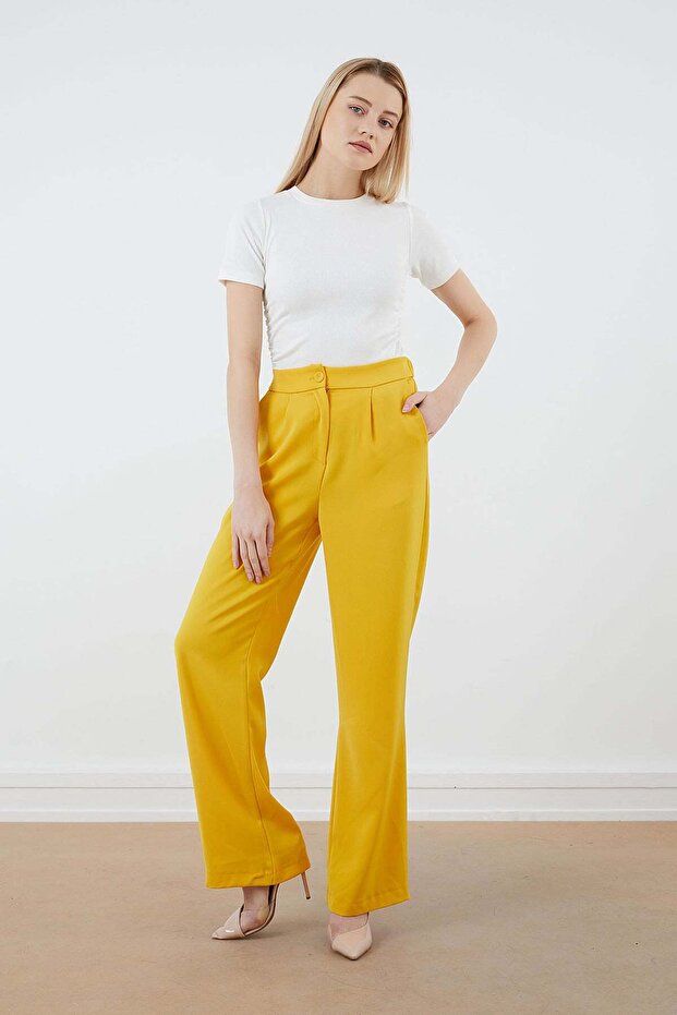 Geniş Paça Pantolon - 1