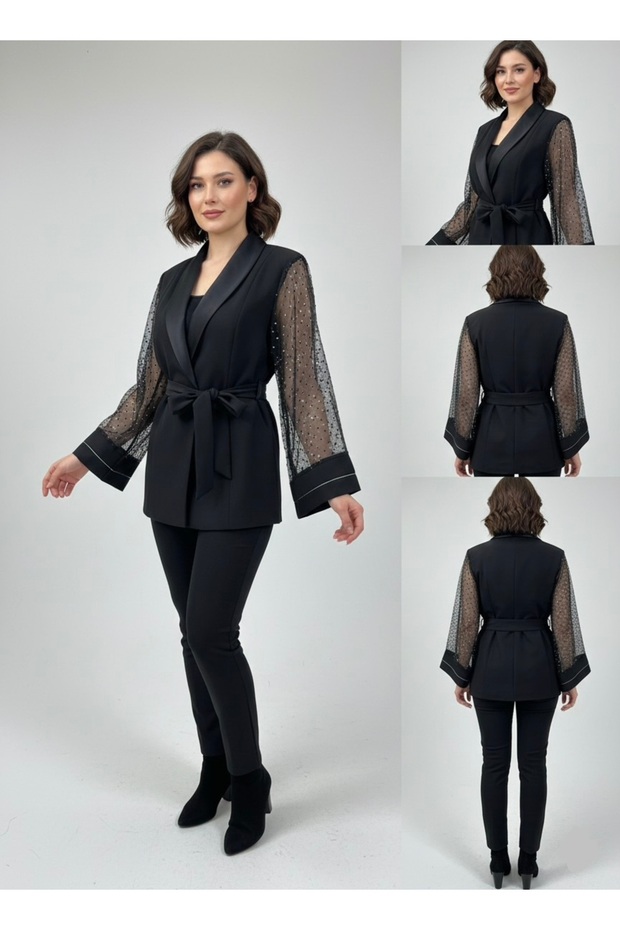 Kolu tüllü ceket - 2