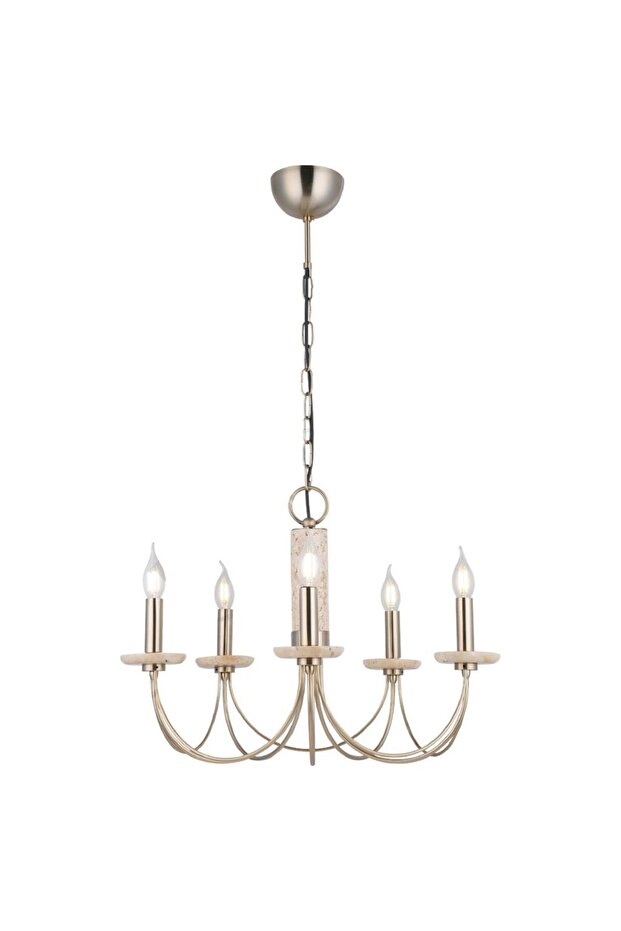 RAVO ANTİK 5'Lİ AVİZE 5XE14 - 1