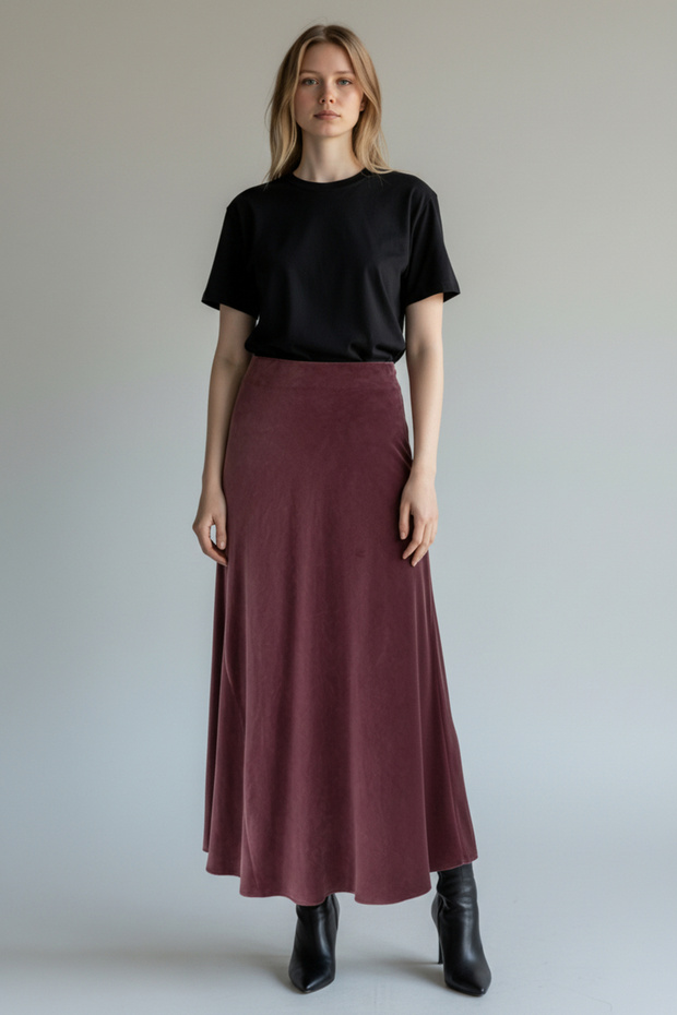 Kadın Lyocell Uzun Etek - 4