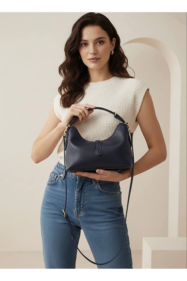 Women's Mini Size Long Crossbody Strap Hand & Shoulder Bag (20X16 cm)