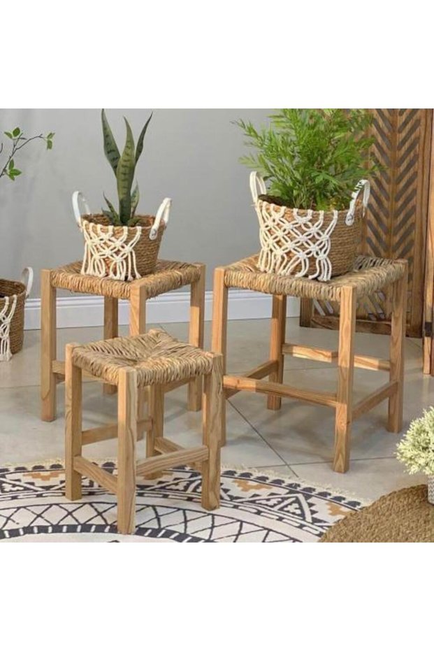 كراسي خشب و خوص KATHY KATHY Wooden and Rattan Chairs