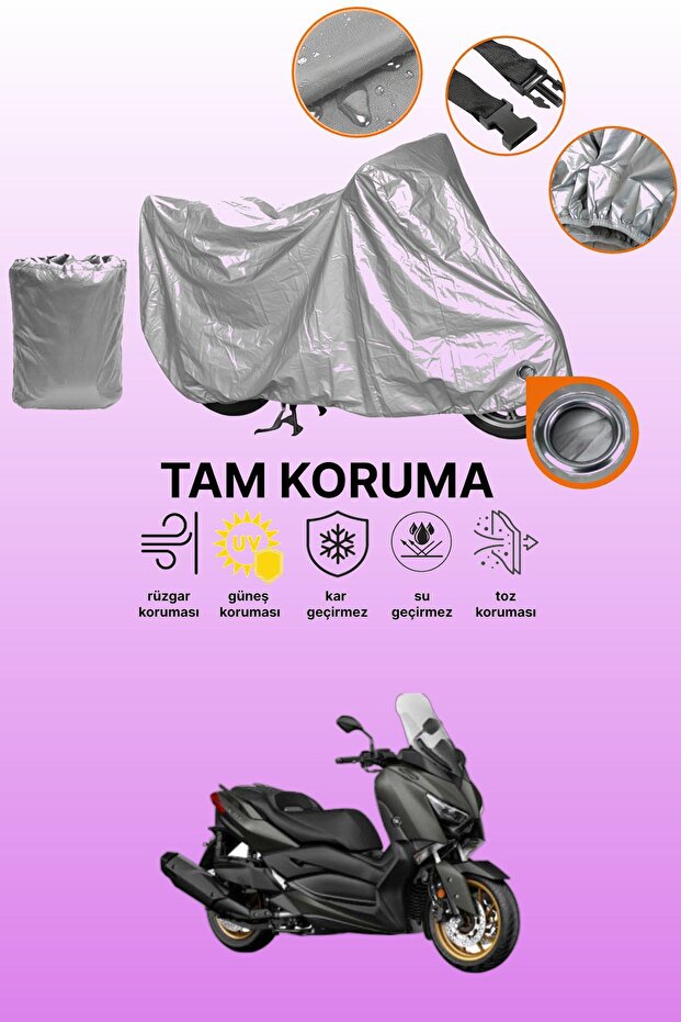 Gray Compatible with Yamaha X-Max 400 Compatible Engine Tarpaulin