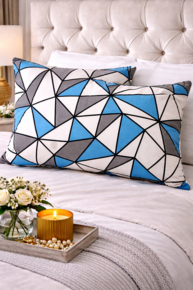 2-Piece Pillowcase | Zipper Design | Cotton | 50X70 cm | Patterned |