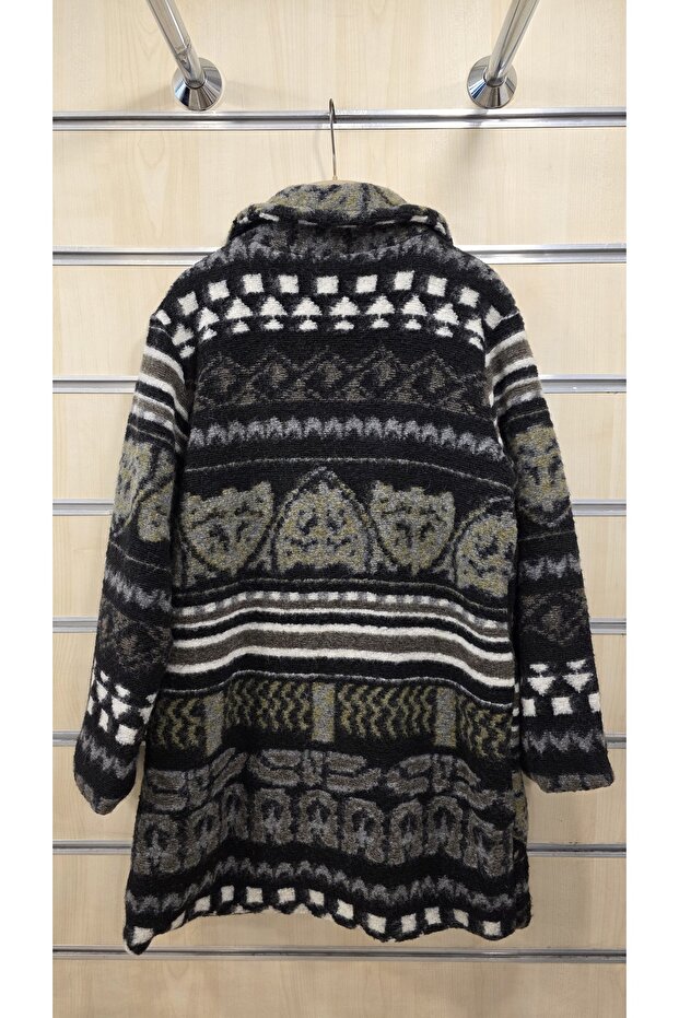 Italian Wool Coat Patterned - 7