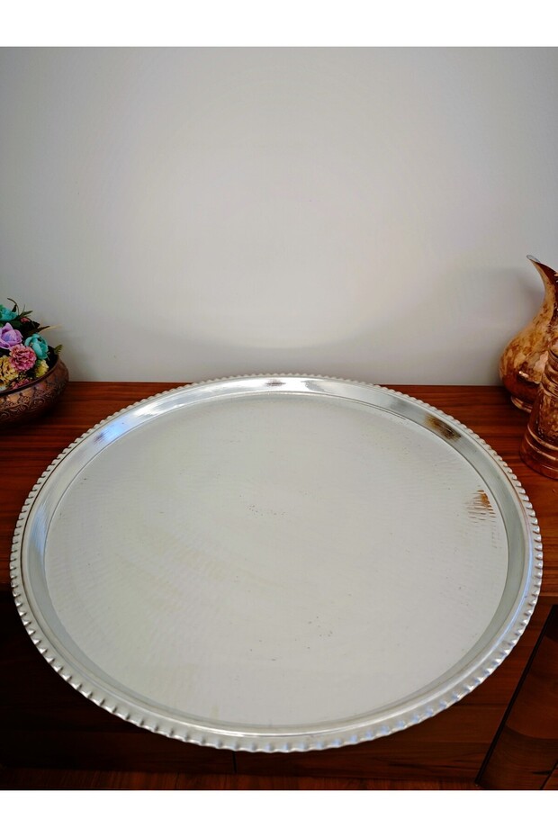 Bakır Çekiçli Sini 60 Cm - 4