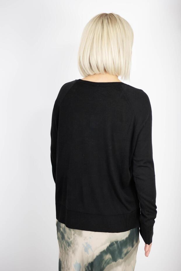 536 KAYIK YAKA, BASİC MERSERİZE BLUZ - 4