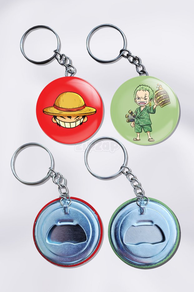 One Piece Anime Bag Ornament Keychain Charm (2 Pcs)