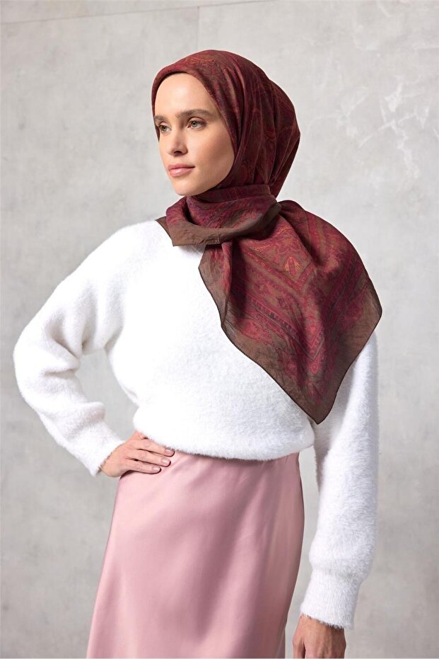 Viscose Velora Scarf Four Seasons Cinnamon 90X90