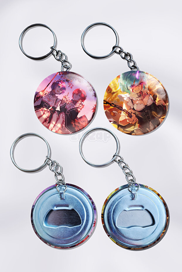 Re:Zero Anime Bag Ornament Keychain Charm (2 Pcs)